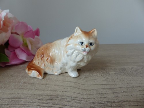 Figurine chat tabby orange - figurine,